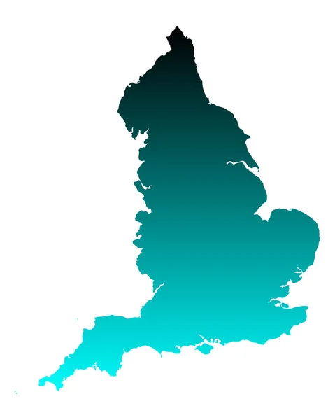 Ακριβή χάρτη της Αγγλίας — Διανυσματικό Αρχείο