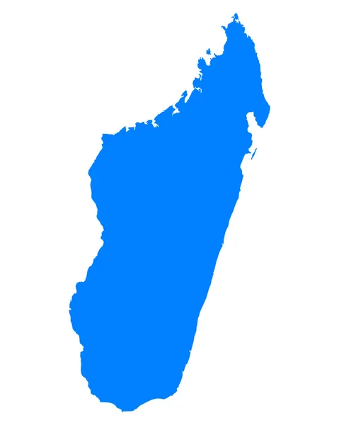 Mappa esatta di Madagascar — Vettoriale Stock