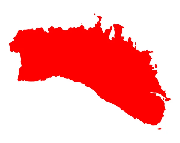 Genaue Karte von Menorca — Stockvektor