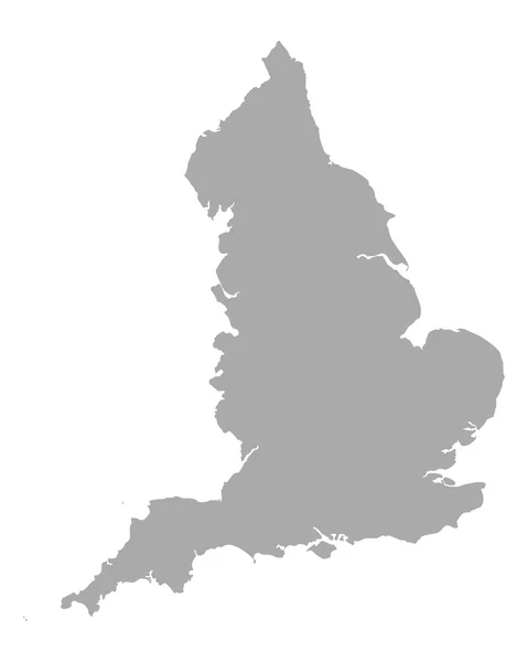 Carte de l'Angleterre — Image vectorielle