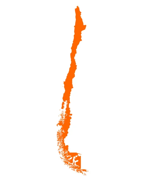 El mapa de Chile — Archivo Imágenes Vectoriales