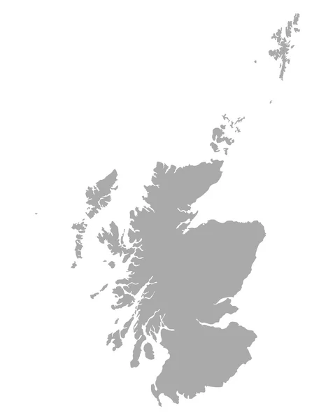 Mapa de Escócia — Vetor de Stock