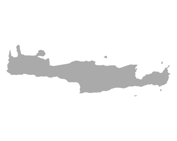 Mappa esatta di Creta — Vettoriale Stock