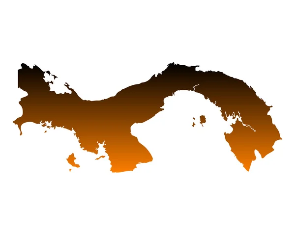 Ακριβή χάρτη του Παναμά — Διανυσματικό Αρχείο