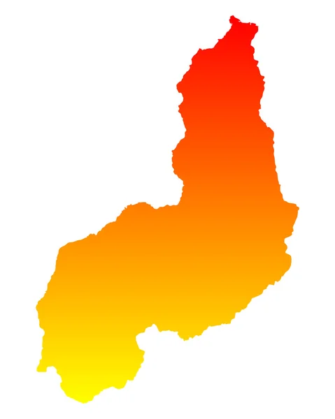 Mapa preciso de Piaui — Archivo Imágenes Vectoriales