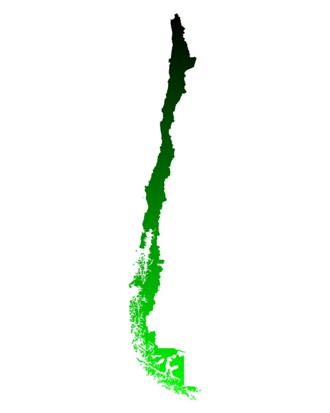 Mapa exacto de Chile — Archivo Imágenes Vectoriales