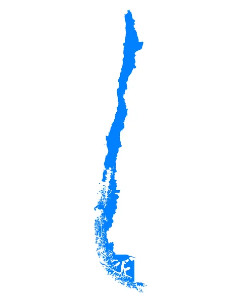 Mapa exacto de Chile — Archivo Imágenes Vectoriales