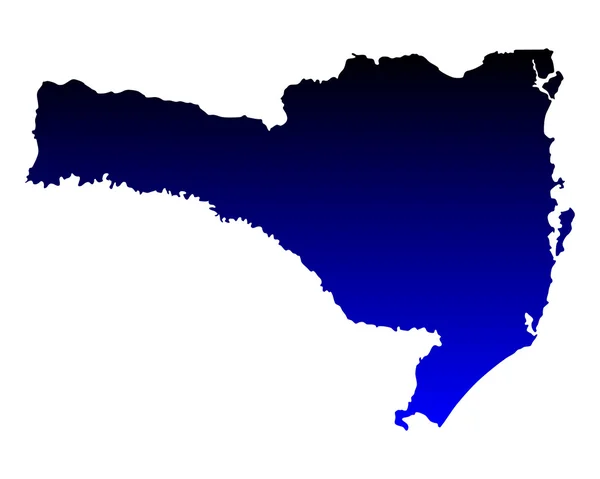 Χάρτης της Σάντα Καταρίνα — Διανυσματικό Αρχείο