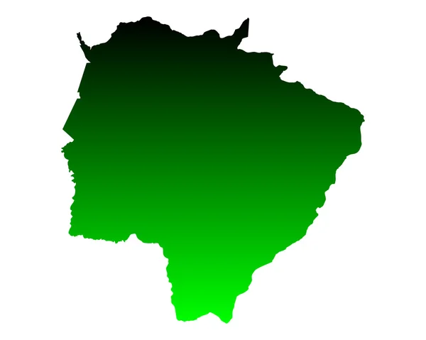 La carte de Mato Grosso do Sul — Image vectorielle