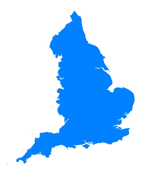 Точная карта Англии — стоковый вектор
