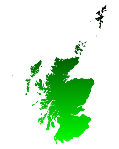 Doğru İskoçya Haritası — Stok Vektör