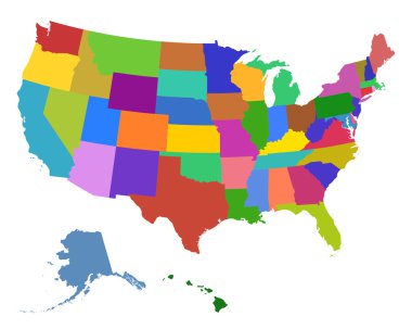 ABD doğru harita