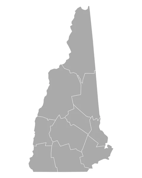 Χάρτης του New Hampshire — Διανυσματικό Αρχείο