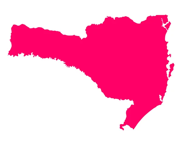 Mappa di Santa Catarina — Vettoriale Stock