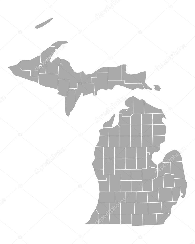 Accurate map of Michigan