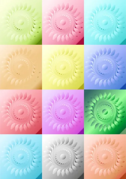 Petal cirkel. — Stockvector