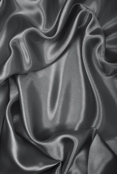 Glatte elegante graue Seide als Hintergrund — Stockfoto