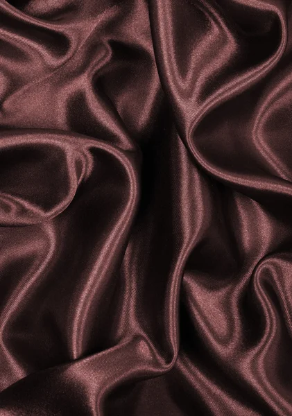 Smooth elegant brown silk or satin texture as background. In Sep — Stock Photo, Image