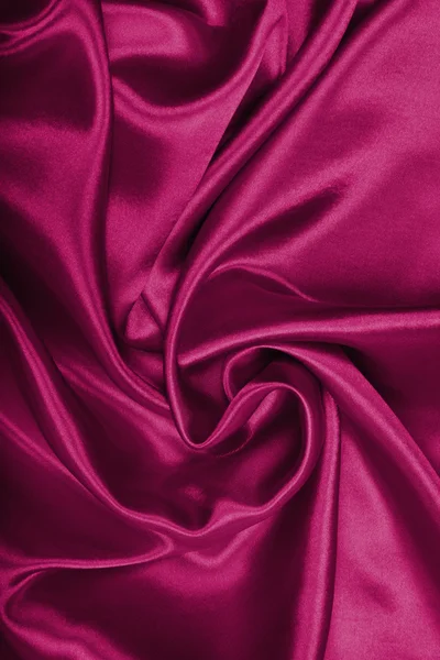 Smooth elegant burgundy silk or satin as background — Stock Photo, Image