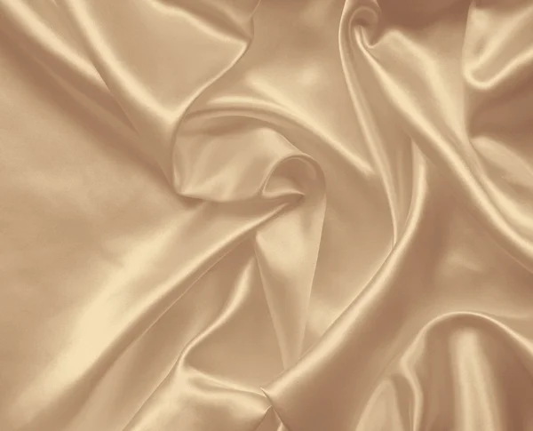 Soepele elegante gouden zijde als bruiloft achtergrond. In Sepia toned — Stockfoto