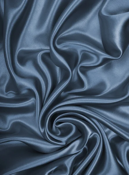 Liso elegante seda gris o satén como fondo — Foto de Stock