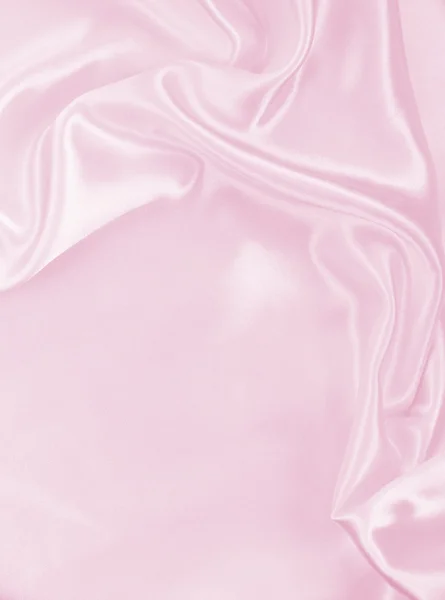 Smooth elegant pink silk or satin texture as background — Stock Photo, Image