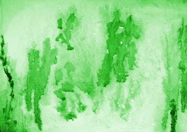Абстрактний зелений акварель на текстурі паперу як фон — стокове фото