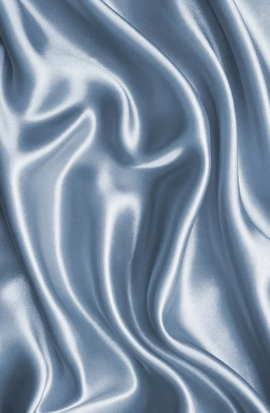 Liso elegante cinza seda ou cetim textura como fundo — Fotografia de Stock
