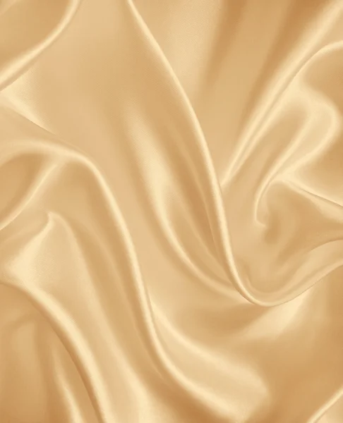 Sima elegáns arany selyem, vagy szatén, mint háttér. A szépia hangot — Stock Fotó