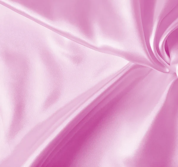 Smooth elegant pink silk or satin texture as background — Stock Photo, Image