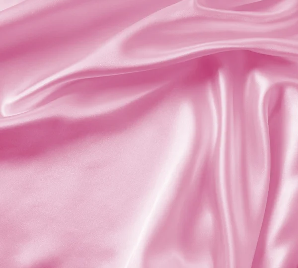 Smooth elegant pink silk or satin texture as background — Stock Photo, Image