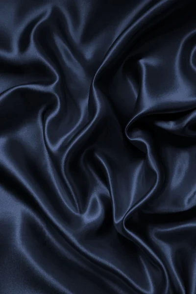 Smooth elegant dark grey silk or satin as background — Stock Photo, Image