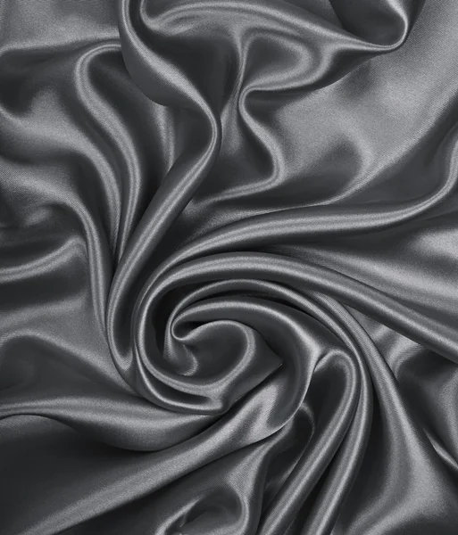 Glatte elegante graue Seide kann als Hintergrund verwendet werden — Stockfoto