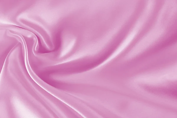 Smooth elegant pink silk or satin texture as background — Stock Photo, Image