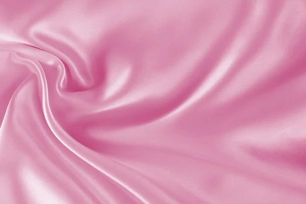 Liscio elegante seta rosa o raso texture come sfondo — Foto Stock