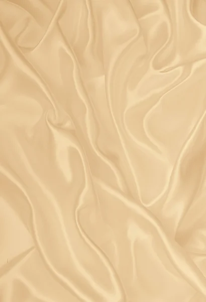 Liso elegante seda dourada ou textura de cetim como fundo. Em Se — Fotografia de Stock