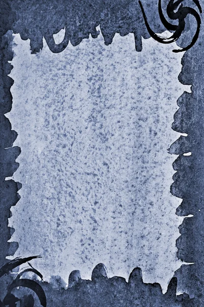 Абстрактная серая акварель на бумажной фактуре в качестве фона. In blac — стоковое фото