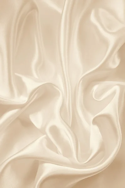 Smooth elegant golden silk or satin as background. In Sepia tone — Stock Photo, Image
