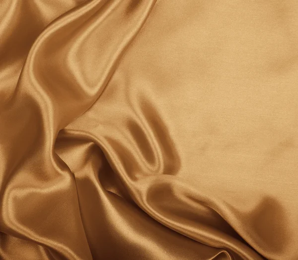 Lisse élégante soie dorée ou satin comme fond. Dans le ton Sepia — Photo
