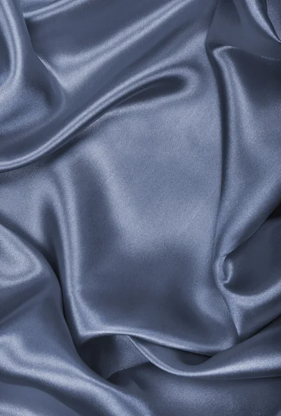 Smooth elegant grey silk or satin as background — Stock Photo, Image