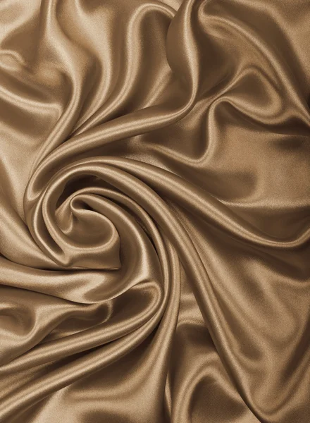 Soepele elegante gouden zijde of Satijn als achtergrond. In Sepia Toon — Stockfoto