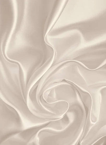 Smooth elegant golden silk or satin as wedding background. In Se — Stock Photo, Image