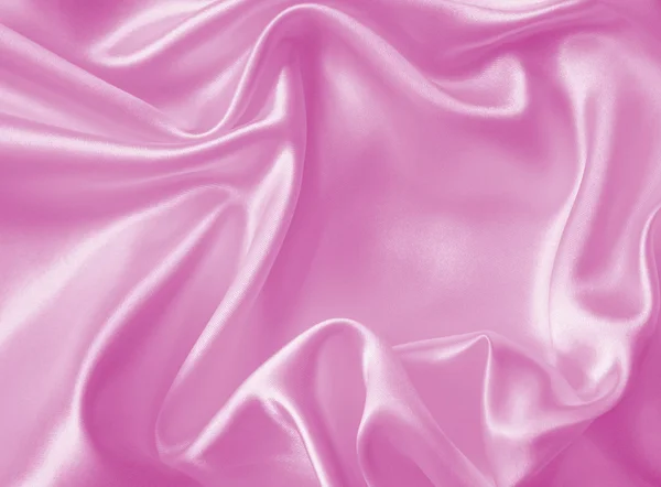 Liscio elegante seta rosa o raso texture come sfondo — Foto Stock