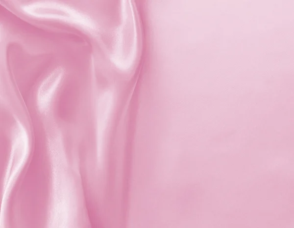光滑的优雅粉红色丝绸或缎子纹理作为背景 — 图库照片