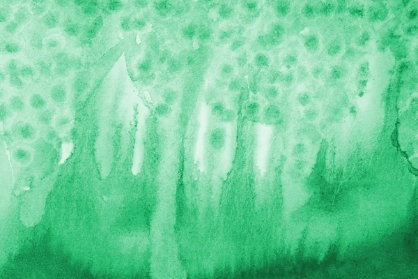 Aquarela verde abstrato na textura do papel como fundo — Fotografia de Stock