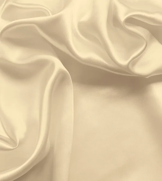 Smooth elegant golden silk or satin texture as background. In Se — Stock Photo, Image