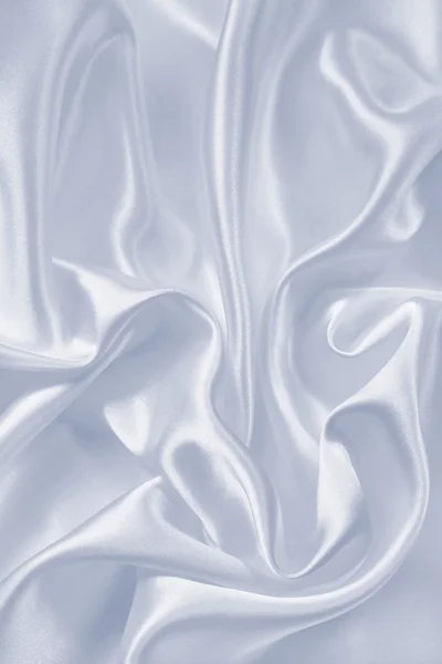 Liscio elegante seta grigia o raso texture come sfondo — Foto Stock