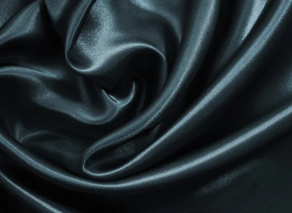 光滑优雅的暗灰色丝绸或缎子为背景 — 图库照片