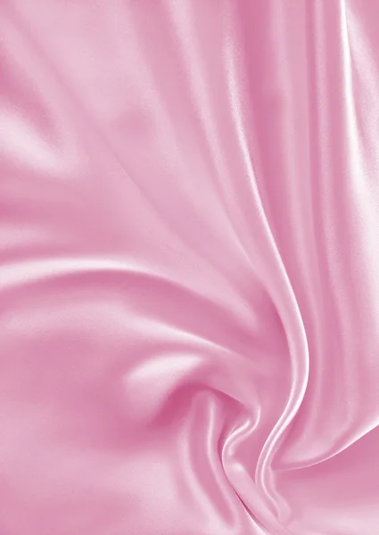 Liscio elegante seta rosa o raso texture come sfondo — Foto Stock