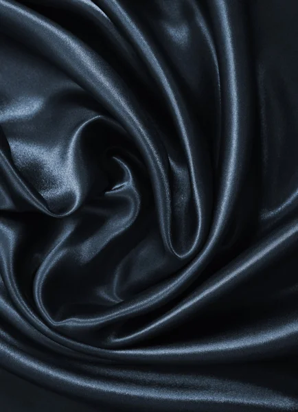 Gładki ciemnoszary elegancki jedwabiu lub satyny jako tło — Zdjęcie stockowe